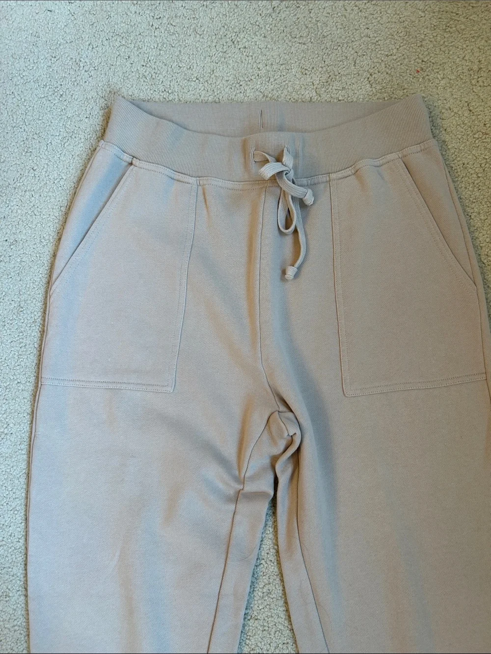 Able Women's Drawstring Joggers - Light Tan - size M - like new!